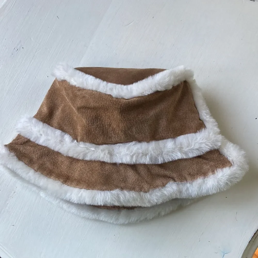 Wilson’s Genuine Leather With Faux Fur Trim Kids Bucket Hat